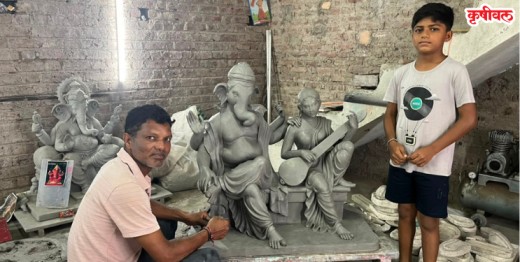 मुरूडमधील शाडू मुर्तीची परंपरा जपणारी पिढी