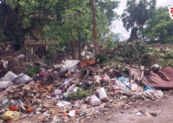 उरण शहर कचऱ्याच्या ढिगाऱ्यात