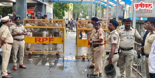 रेल्वे स्थानकावर कडेकोट बंदोबस्त