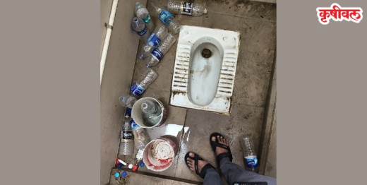 रेल्वे स्थानकातील स्वच्छतागृह दुर्गंधीच्या विळख्यात