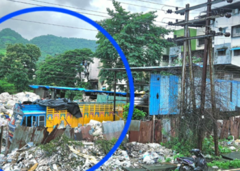 महाड शहरालगत अनधिकृत भंगाराचे गोडाऊन