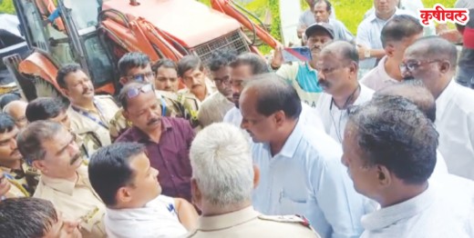 सिडकोच्या अतिक्रमण कारवाईला विरोध