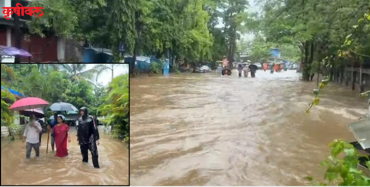 Rain Updates: उरणमध्ये मुसळधार पाऊस; पूरपरिस्थितीत नगराध्यक्षांकडून मदतकार्य