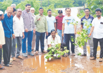 मेंदडी गावच्या रस्त्याची दुरवस्था