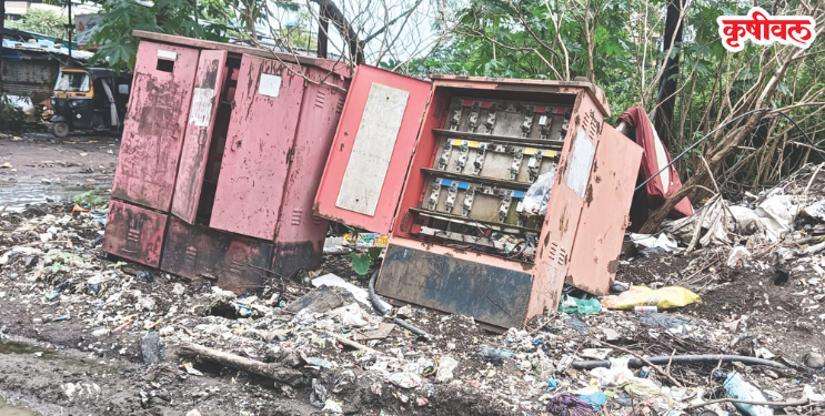 तक्का परिसरात वीज डीपी धोकादायक अवस्थेत