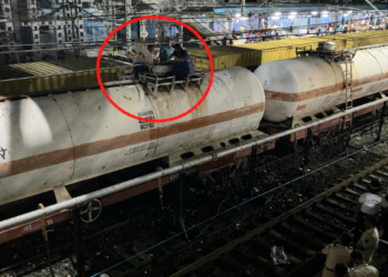 पनवेल रेल्वे स्थानकात गॅस टँकरला गळती