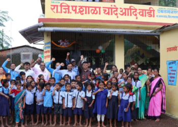 चांदे आदिवासीवाडी शाळेला नवे रूप