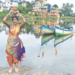 नारळी पौर्णिमेनिमित्त गाढी नदीकाठी उत्साह