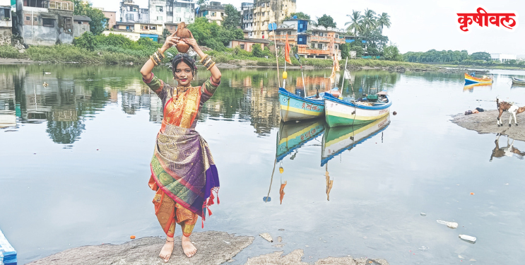 नारळी पौर्णिमेनिमित्त गाढी नदीकाठी उत्साह