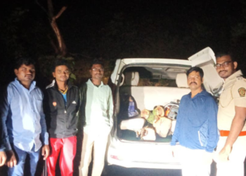पहाटेच्या अंधारात खैराची कत्तल