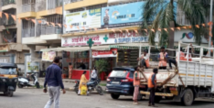 आठवडा बाजारावर सिडकोची धडक