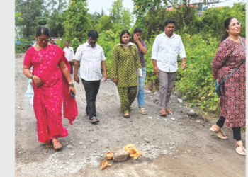 समुद्रकिनारा रस्त्याच्या कामाला सुरुवात