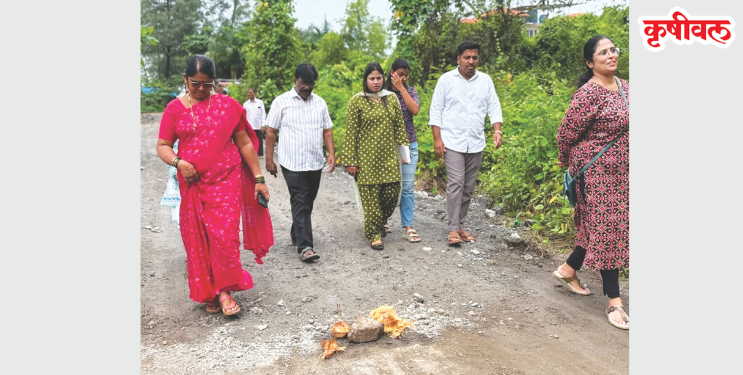 समुद्रकिनारा रस्त्याच्या कामाला सुरुवात