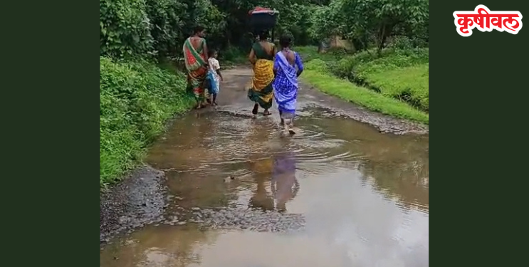 कुर्डुस ते सुतकवाडी रस्त्याची चाळण!
