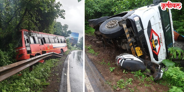 कार्लेखिंडीजवळ दोन वेगवेगळे अपघात