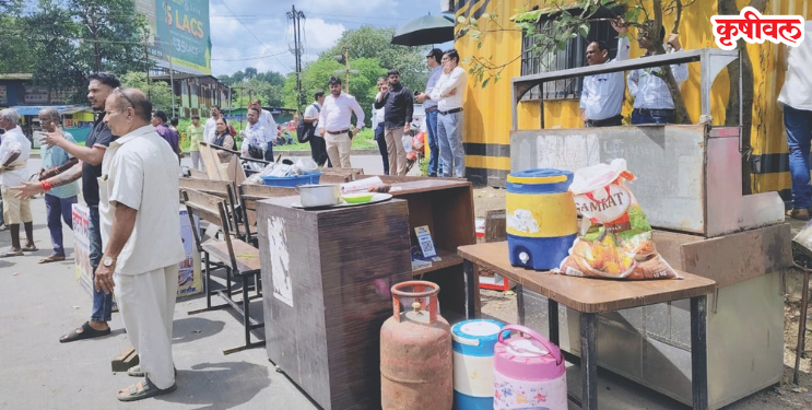 चौक फाटा झाला अतिक्रमणमुक्त