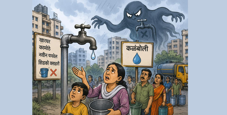 पाणी कपातीने कळंबोलीला पछाडले
