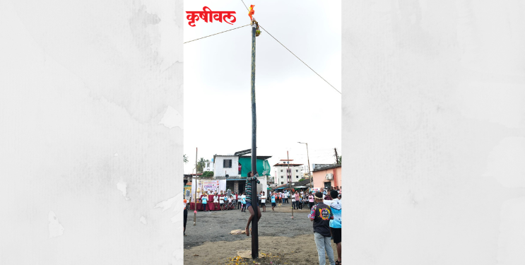 कोळीवाड्यात मल्लखांब दहीहंडीचा उत्सव