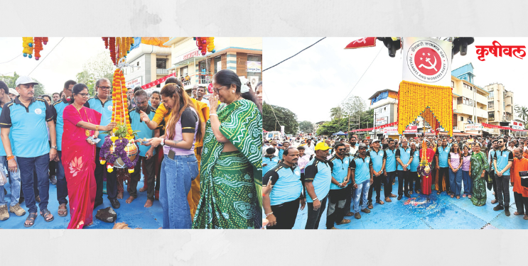 शेकाप पुरस्कृत दहीहंडी: ढोल ताशांच्या गजरातून उत्सवाचा शुभारंभ
