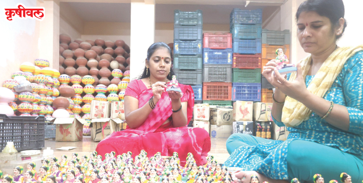 हरतालिका मूर्तींना अंतिम रूप