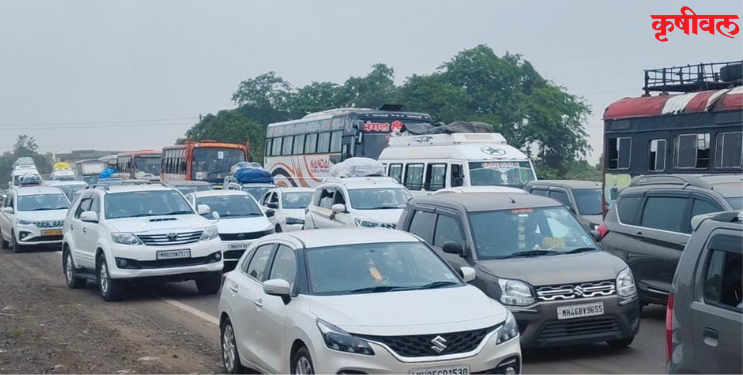 Traffic Jam: इंदापूर-माणगाव रस्त्यावर वाहतूक कोंडी