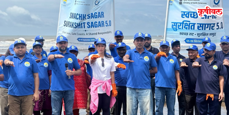 नागाव समुद्रकिनारा झाला चकाचक