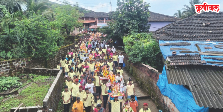 म्हसळ्यात बाप्पांसह गौराईला निरोप