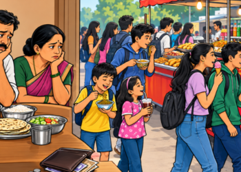 तरुणाईचा टपरीवरील अन्नाकडे ओढा