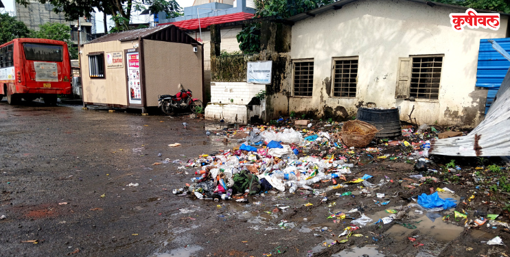 अलिबाग स्थानकाची स्वच्छता कागदावरच