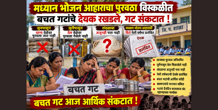 मध्यान्ह भोजनाचा पुरवठा ठप्प