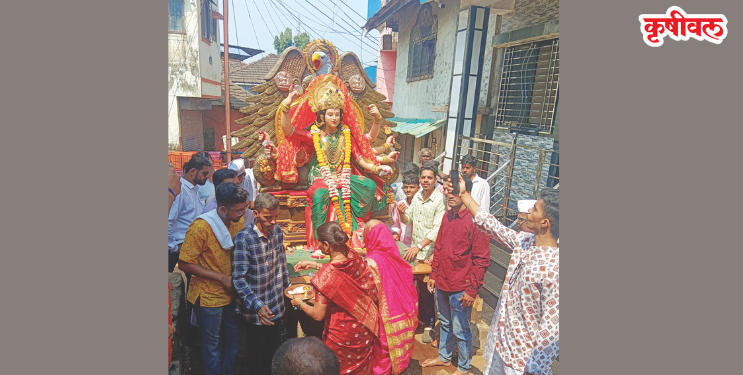 म्हसळ्यात नवरात्रोत्सवाची उत्साहात सुरुवात