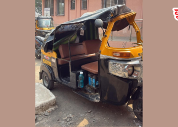 बोर घाटात रिक्षाचा अपघात; तिघे जखमी