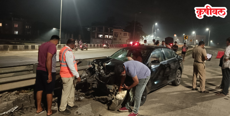 दुचाकीस्वाराची कारला धडक
