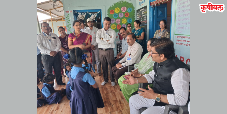 राज्य अन्न आयोग अध्यक्ष पोहोचले अंगणवाडीत