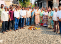 कुरुळमध्ये रस्त्याच्या कामाचा शुभारंभ